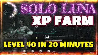 SOLO XP FARM WITH LUNA! (LEVEL 40 IN 20 MINUTES) THE FIRST DESCENDANT