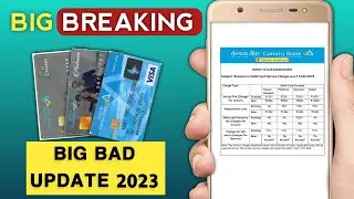Canara Bank Big Bad update | Canara Bank Debit Card charges Revised 