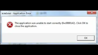 The application was unable to start correctly (0xc000142)