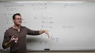 Finding Inverse Functions (Precalculus - College Algebra 51)