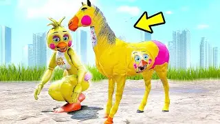 Encontramos o CAVALO ANIMATRONICS da TOY CHICA Secreto no GTA 5? | GTA V Five Nights at Freddy's