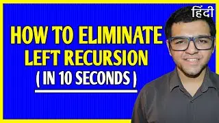 Left Recursion 🔥🔥