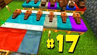 ВЫЖИВАНИЕ В ОГРАНИЧЕННОМ МИРЕ! LetsPlay Minecraft PE #17 ТОРГОВЛЯ С ЖИТЕЛЯМИ И ЖЕЛЕЗНЫЙ ГОЛЕМ!!!