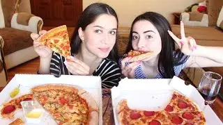 PAPA JOHNES VS DOMINOS ПИЦЦА/ MUKBANG ask Fatima #AykaEmilly