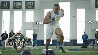 Isaiah Foskeys highlights from 2023 Notre Dame Pro Day | NBC Sports