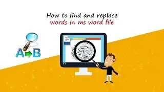 How to find and replace words in ms word file?