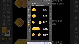 Adobe illustrator Basic Shortcuts #shorts