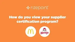 How do you view your supplier certification program?