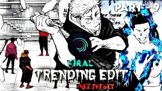 MANGA EDIT FREE PRESET || TRENDING MANGA EDIT || #9