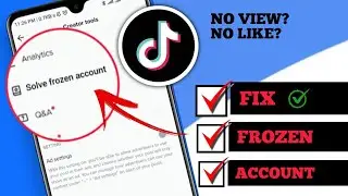 How To Fix TikTok Account Freeze Problem on Android | Unfreeze Your TikTok account