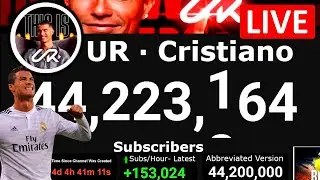 The RISE of Ronaldo Continues! (UR Cristiano Live Sub Count)