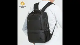 Bulto Mochila de Viaje Morral Golden Wolf Negro 15,6'' Capacidad 30 Litros