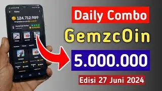 Kombo Harian Gemz Coin 27 Juni 2024 || Gemz Airdrop Daily Combo Card 5M Coin Today