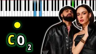 Artik & Asti - CO2 (DJ Smash) | Piano_Tutorial | Разбор | КАРАОКЕ | НОТЫ + MIDI