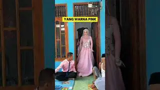 ketika pengantin pria dan wanita pakai baju warna pink saat hari H ‼️‼️