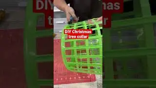 Dollar Tree DIY Christmas tree collar 