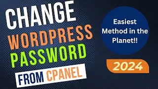 How to Change WordPress Password From cPanel (2024) | MUST KNOW TRICK