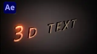 How to create 3d text tutorial in After Effect - AE 2023