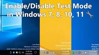 How to Remove Test Mode Watermark in Windows 10, 8, 7 How to Disable or Enable the Test Mode