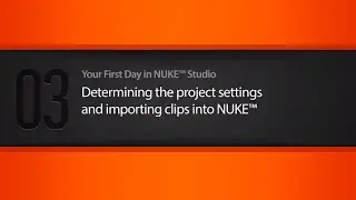 Nuke Studio | Project Settings & Importing Clips