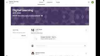 Google Meet: Join from Google Classroom
