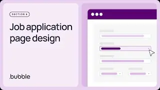 Job application table: Getting started with Bubble (Lesson 6.5)