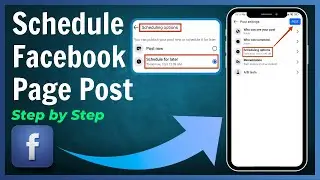 How to Schedule Post on Facebook Page in Mobile