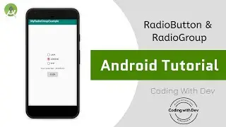 radiogroup and radio button in android studio | Android RadioGroup example | Android Studio Tutorial