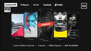 Instagram / Tik Tok Stories and Posts ( After Effects Template )
