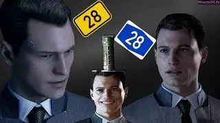 28 УДАРОВ НОЖОМ !!! 30 минут жесткого допроса от КОННОРА !!! Detroit: Become Human !!!