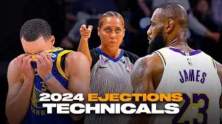 NBA Crazy Ejections & Technicals Moments of 2024 Season 😳