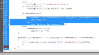 PHP Profile System - Resetting The Profile Picture (Part 10)