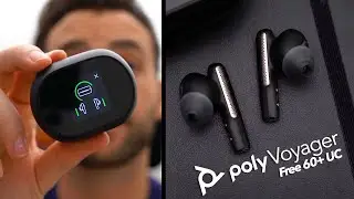 Poly Voyager Free 60+ UC Review: Earbuds With A Touchscreen Charging Case!