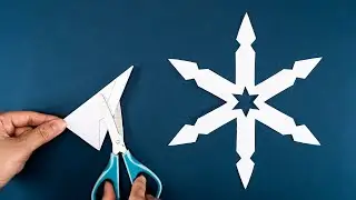 Super Easy Paper Snowflake for Beginner - Christmas Decor