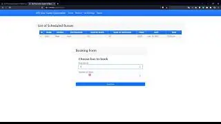 Bus Reservation System in Python using Django Framework DEMO
