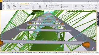 How to create  an outdoor advertising V-shaped billboard structure in Tekla Structures 2018