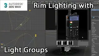 Product Visualization in 3ds Max: Rim Lighting with Light Groups – Lesson 14 / 15
