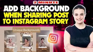 How To Add Background When Sharing Post To Instagram Story 2024