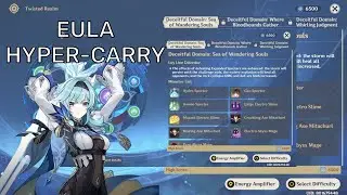 [Genshin Impact] Eula Hyper Carry in 2.3 Energy Amplifier Event (7500 Points)