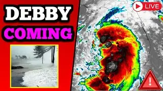 Tropical Storm Debby Coverage, Hours Before Landfall In Florida - 8/4/24