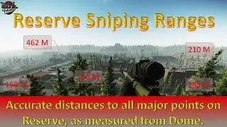 Escape Form Tarkov Reserve Sniping Guide - Distances From Dome