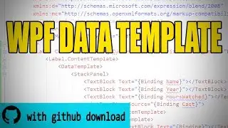WPF Data Template 2019