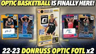 FIRST LOOK AT THE NEW OPTIC 🏀! 😮🔥 2022-23 Panini Donruss Optic Basketball FOTL Hobby Box Review x2