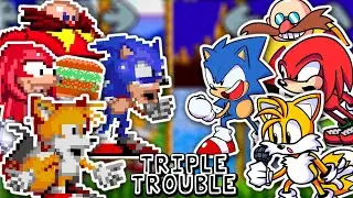 (Remake) Dorkly Characters Vs Original Characters - Triple Trouble - FNF COVER / Voices Fixed