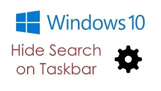 Hide search bar on taskbar in Windows 10
