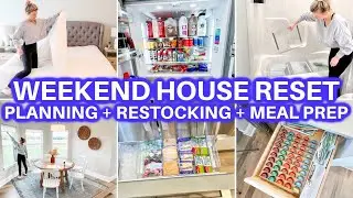 CLEAN WITH ME + HOUSE RESTOCK + RESET | SUNDAY HOUSE RESET ROUTINE |CLEANING MOTIVATION PLAN WITH ME