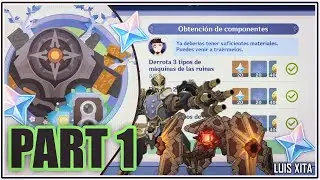 Parte 1 Obtención de componentes ◈「 EVENTO Tour 」 Mecabots ⚙️Creaciones Primigenias Genshin impact