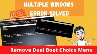 How to remove dual BOOT choice menu | How to Delete Multiple Windows on Boot Options Menu at Startup