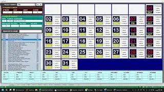 Excel VBA Interactive Dashboard for Schedule / Calendar Display