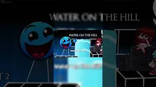 FNF Geometry Dash WATER ON THE HILL Playground Test VS Gameplay #shorts